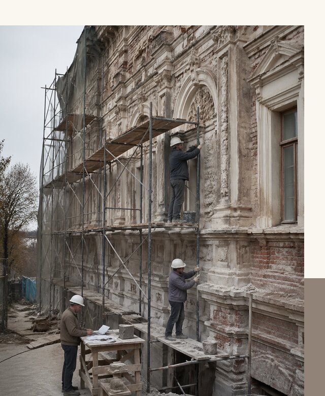 Реставрация объектов культурного наследия под ключ в Новокуйбышевске